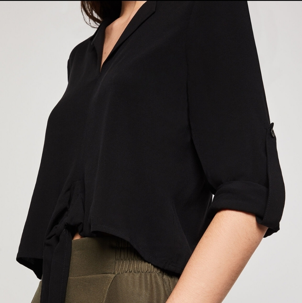 Tie Front Blouse - Picture 5 of 7